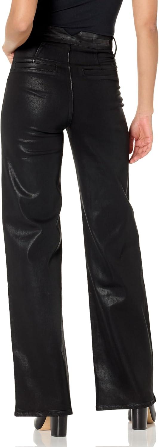 imagePAIGE Womens Sasha PantsBlack Fog Luxe Coating