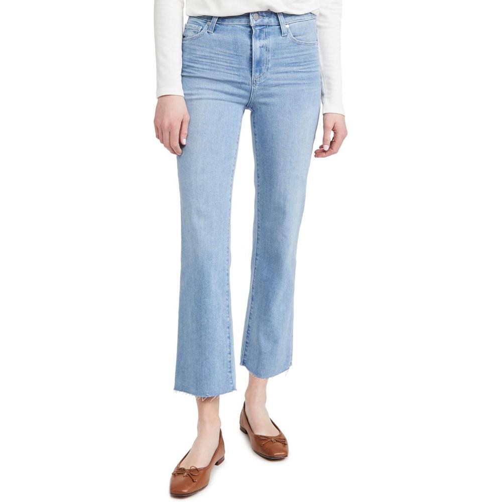 imagePAIGE Womens Colette Crop Flare Raw HemJama