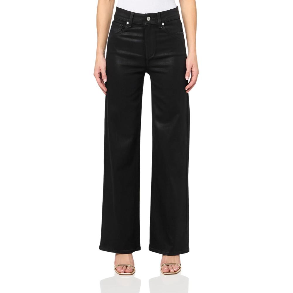 imagePAIGE Womens Sasha 32 Inch Inseam JeansBlack Fog Luxe Coating