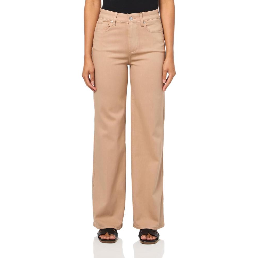 imagePAIGE Womens Sasha 32 Inch Inseam JeansFrench Latte Luxe Coating