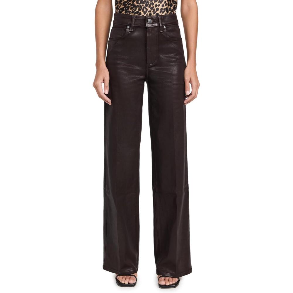 imagePAIGE Womens Sasha 32quot Chicory Coffee Luxe Coating JeansChicory Coffee Luxe Coating