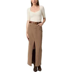 PAIGE Women’s Angela Maxi Skirt Raw Hem(Vintage Canewood)