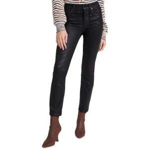 PAIGE Women’s Cindy Luxe Coating Jeans(Black Fog Luxe Coating)