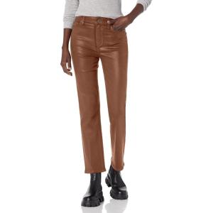 PAIGE Women’s Cindy Luxe Coating Jeans(Cognac Luxe Coating)