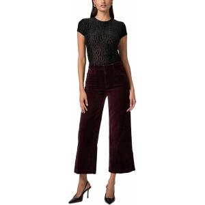 PAIGE Women’s Clean Front Anessa Trouser(Aubergine)
