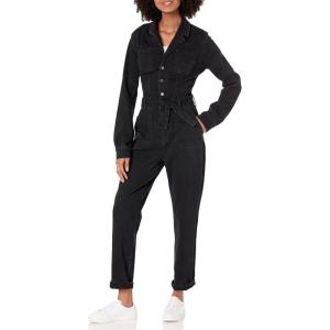 PAIGE Women’s Mayslie Straight Ankle Jeans(Dark Matter)