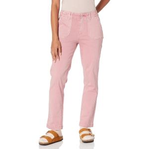 PAIGE Women’s Mayslie Straight Ankle Jeans(Vintage Rosey Pink)