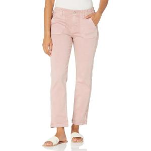 PAIGE Women’s Mayslie Straight Ankle Jeans(Vintage Rouge Glow)