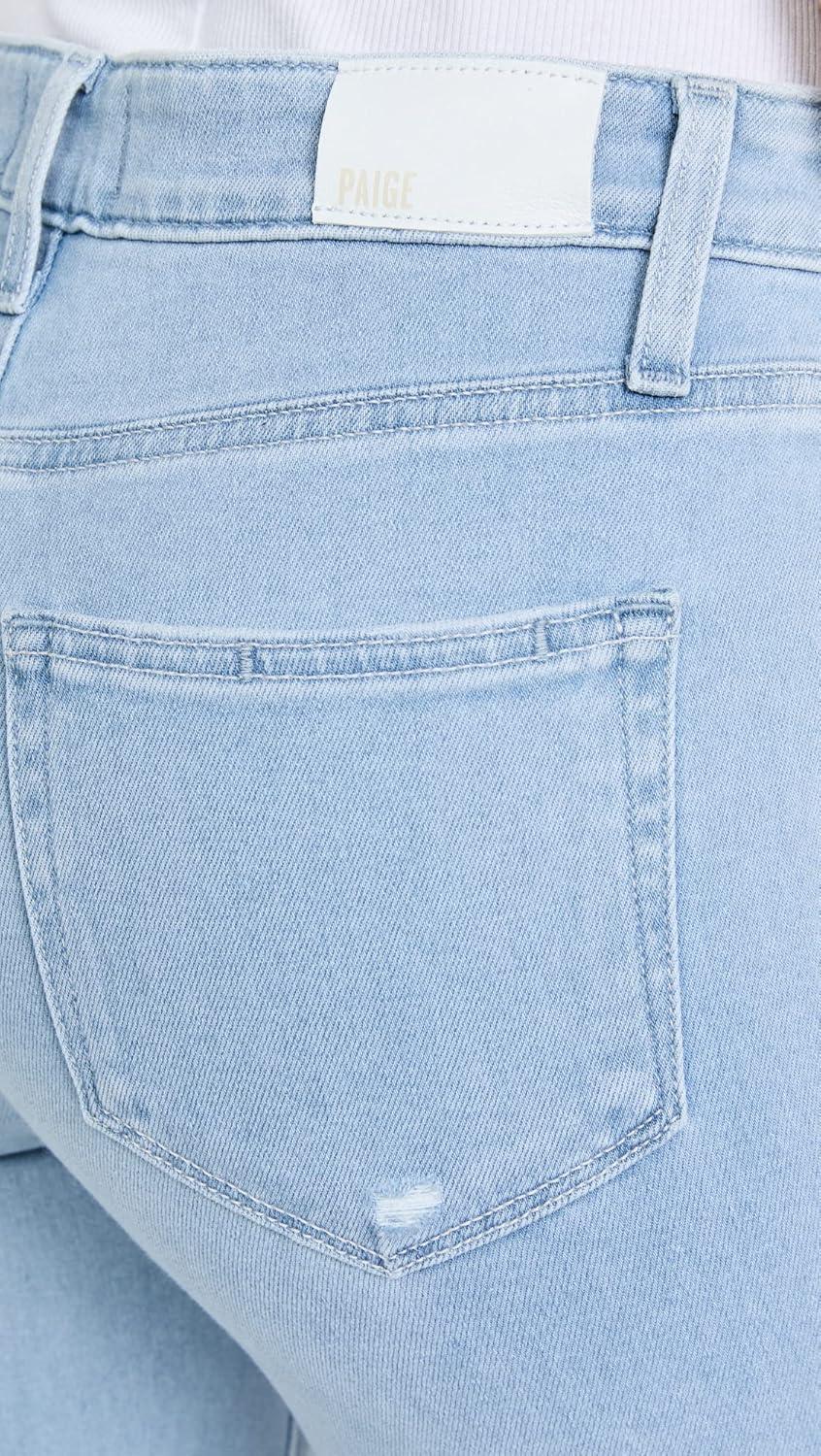 imagePAIGE Womens Cindy Crop Raw Hem High Rise Straight LegMacaron