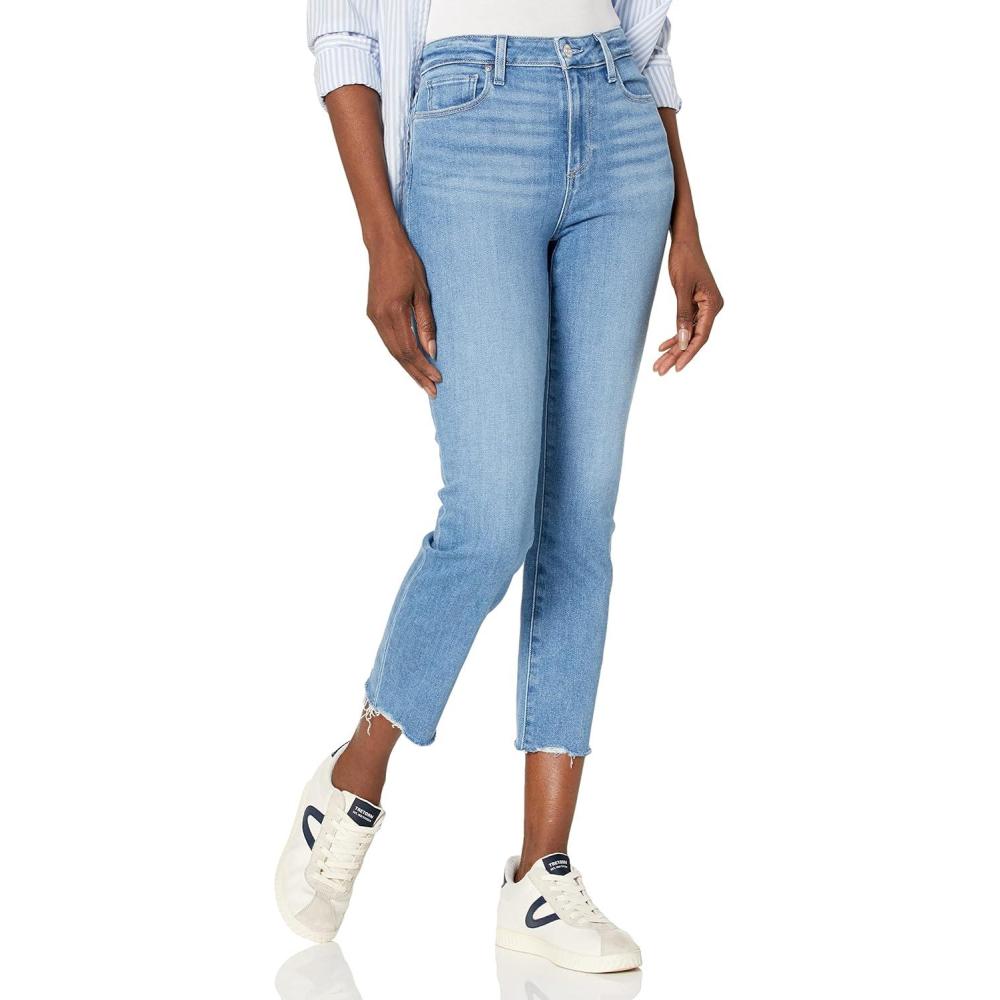 imagePAIGE Womens Cindy Crop Raw Hem High Rise Straight LegDarling WSiesta Hem