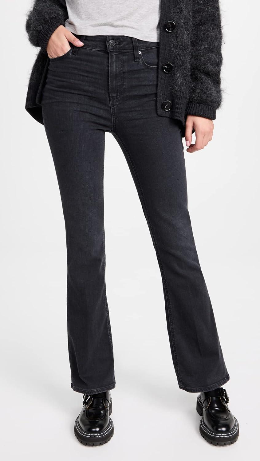 imagePAIGE Womens High Rise Laurel Canyon JeansBlack Willow