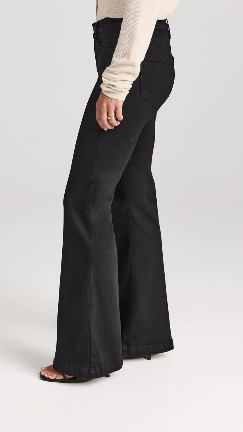 imagePAIGE Womens Genevieve Petite JeansBlack Shadow