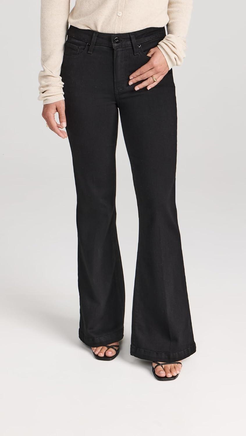 imagePAIGE Womens Genevieve Petite JeansBlack Shadow