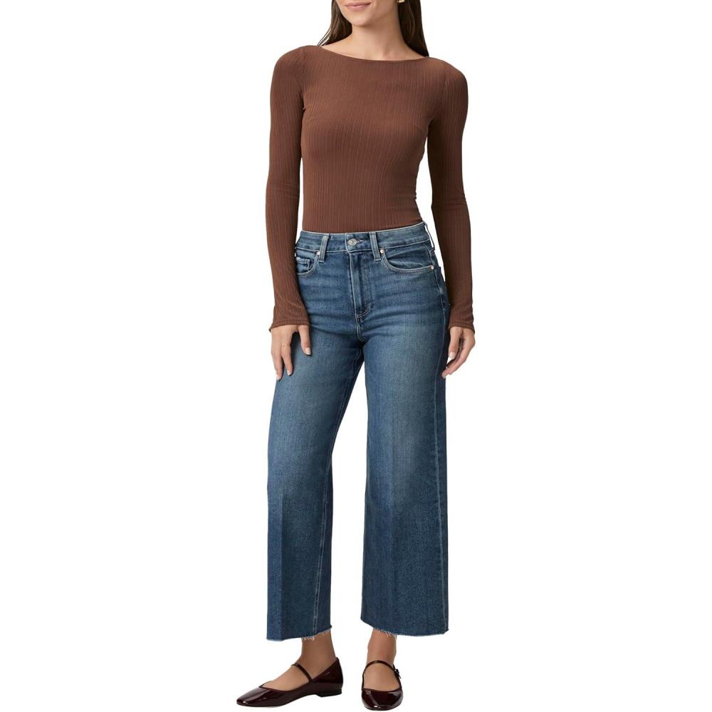 imagePAIGE Womens Anessa Jeans with Raw HemLovejoy