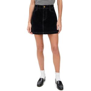 PAIGE Women’s Onyx Rich Velvet Jannelle Skirt(Onyx Rich Velvet)