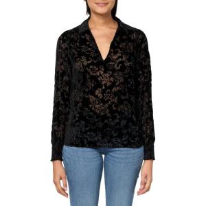 PAIGE womens Ginevra Blouse(Black)