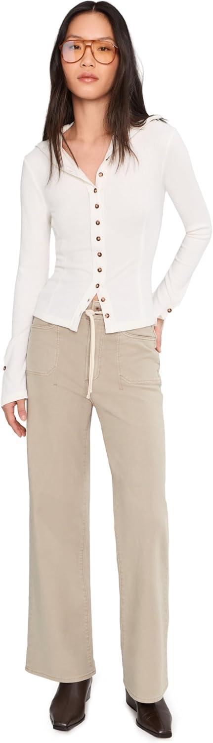 image:imagePAIGE Womens Arellia Ankle Utility Pockets and Knee DartsVintage Dark Cobblestone