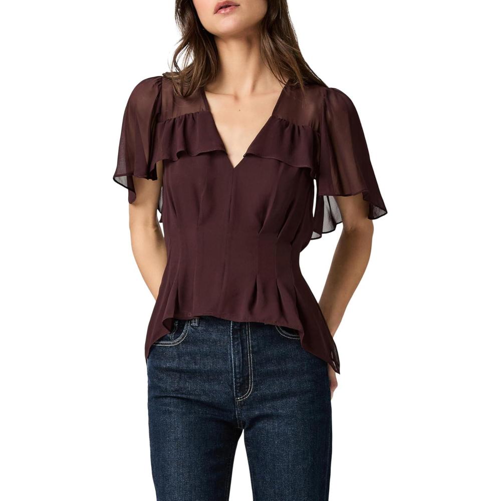 image:imagePAIGE Womens Willa BlouseAubergine