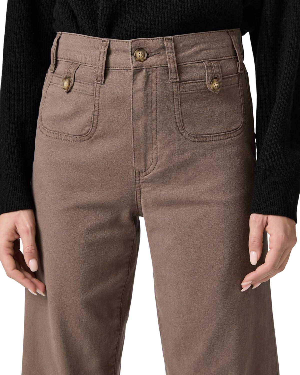 image:imagePAIGE Womens Anessa 31in Rounded Inset PocketsVintage Mushroom Taupe