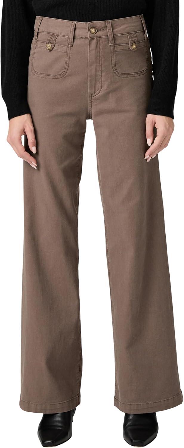 image:imagePAIGE Womens Anessa 31in Rounded Inset PocketsVintage Mushroom Taupe