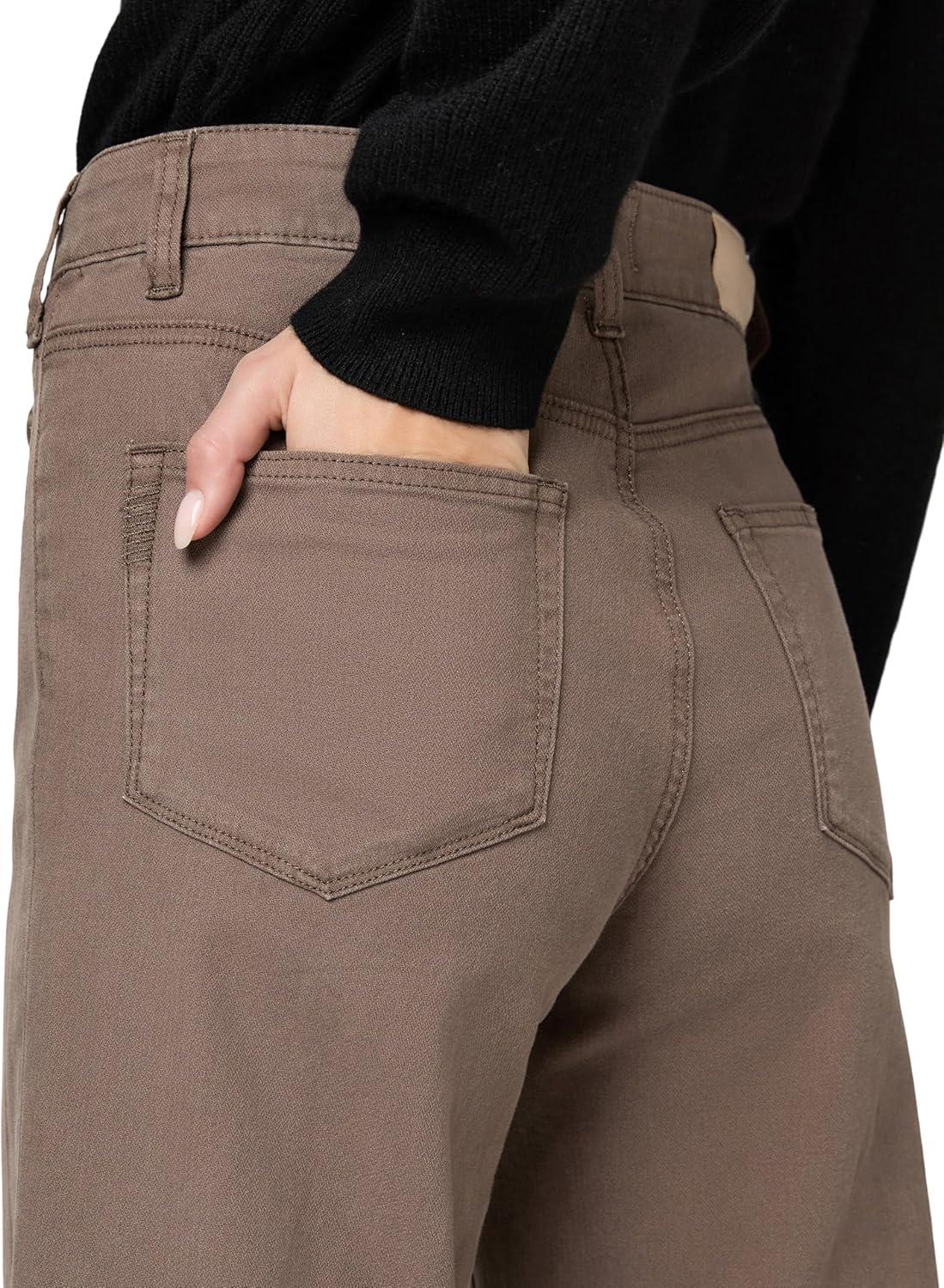 image:imagePAIGE Womens Anessa 31in Rounded Inset PocketsVintage Mushroom Taupe