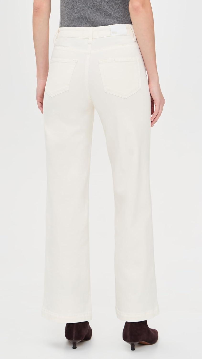 image:imagePAIGE Womens Anessa Jeans 31 with Rounded Inset PocketsTonal Ecru