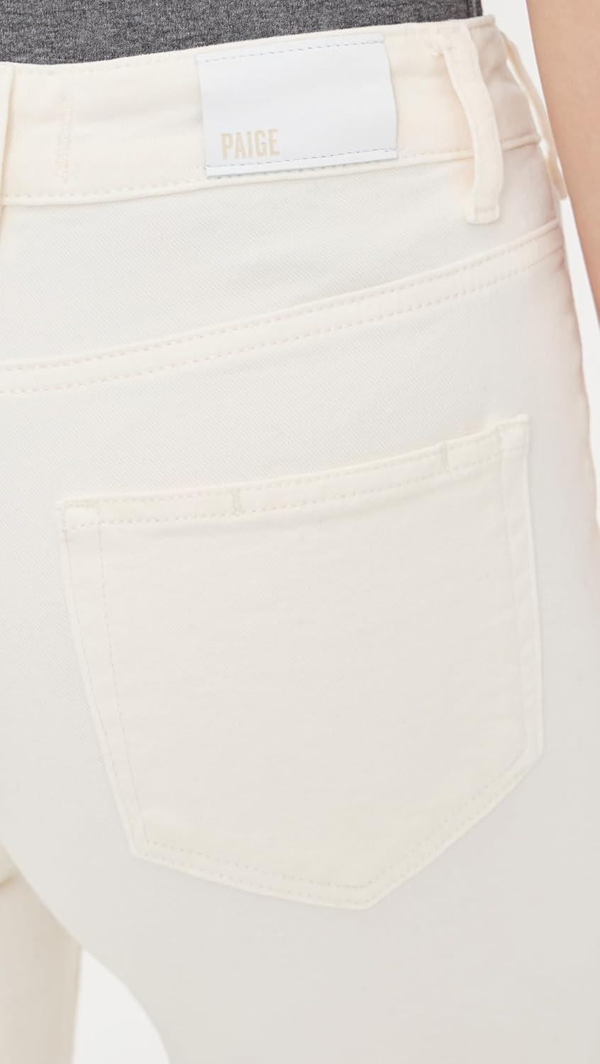 image:imagePAIGE Womens Anessa Jeans 31 with Rounded Inset PocketsTonal Ecru
