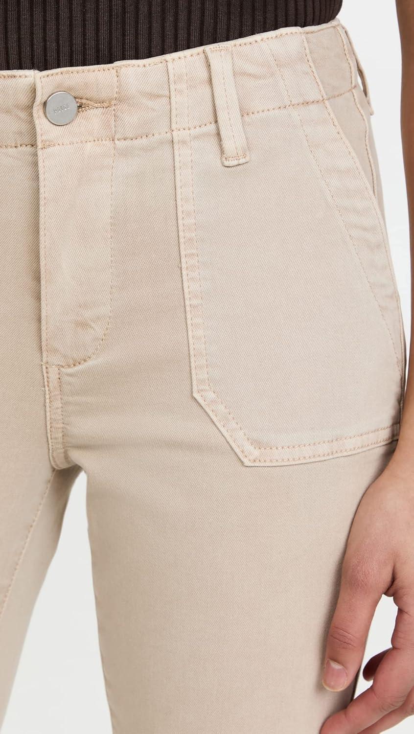 image:imagePAIGE Womens Mayslie Straight Ankle JeansVintage Warm Sand
