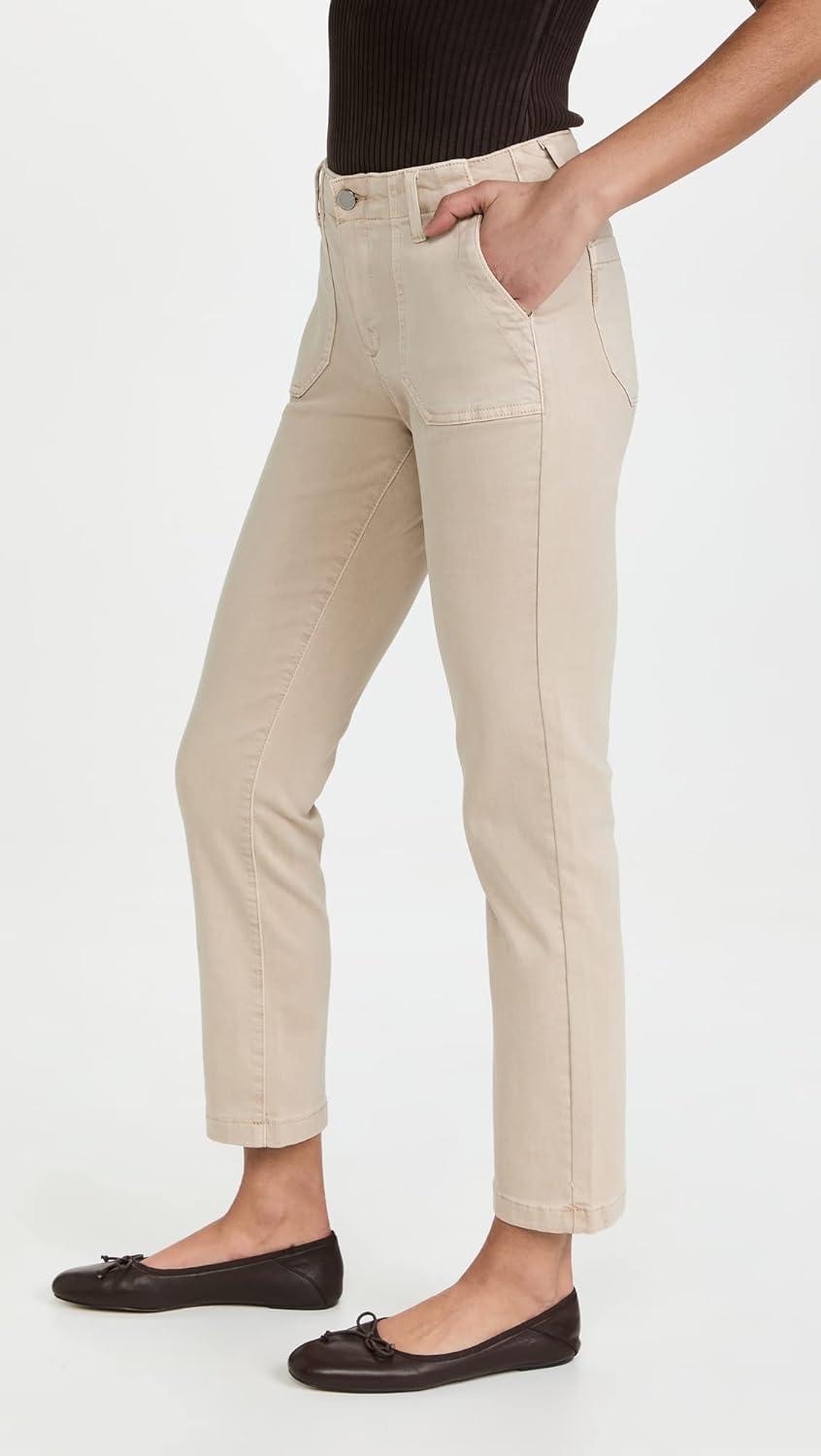 image:imagePAIGE Womens Mayslie Straight Ankle JeansVintage Warm Sand