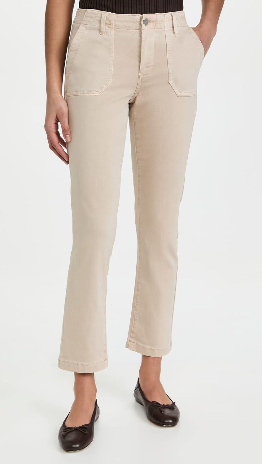 image:imagePAIGE Womens Mayslie Straight Ankle JeansVintage Warm Sand