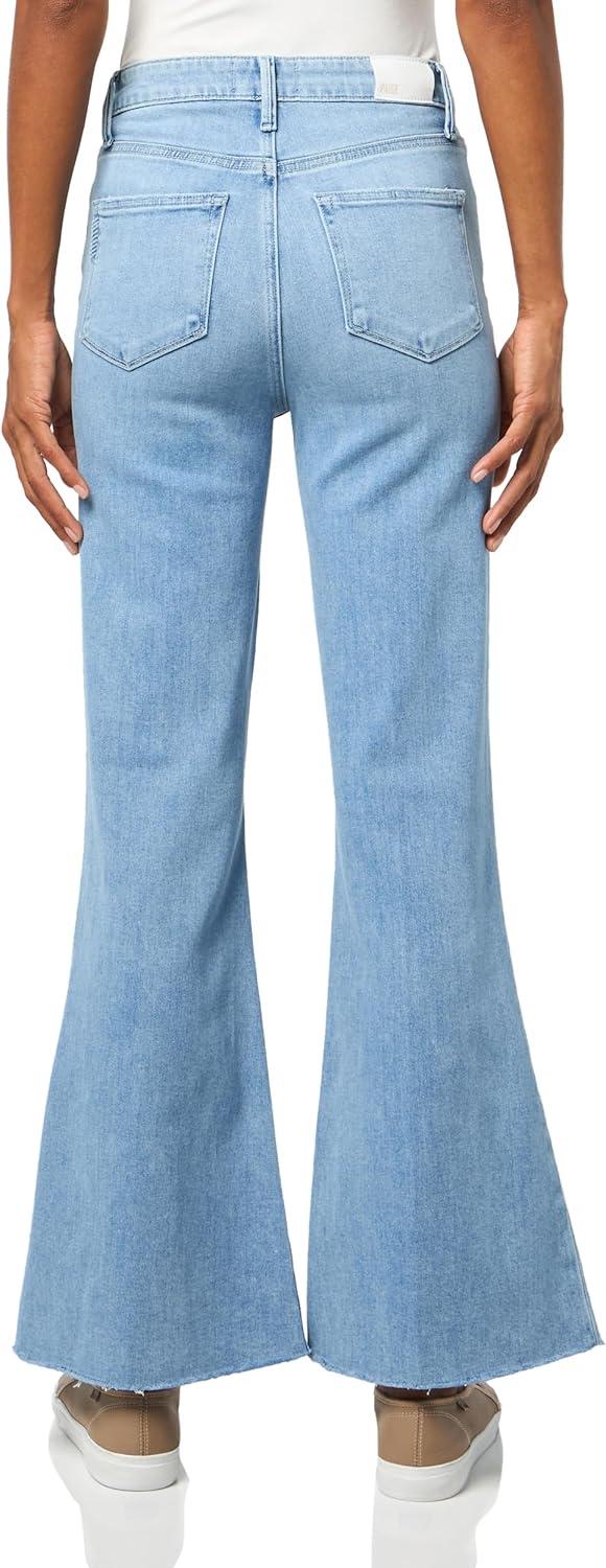 image:imagePaige Womens Marlow Skimmer Seamed Beltloops Raw HemSantorini Sky