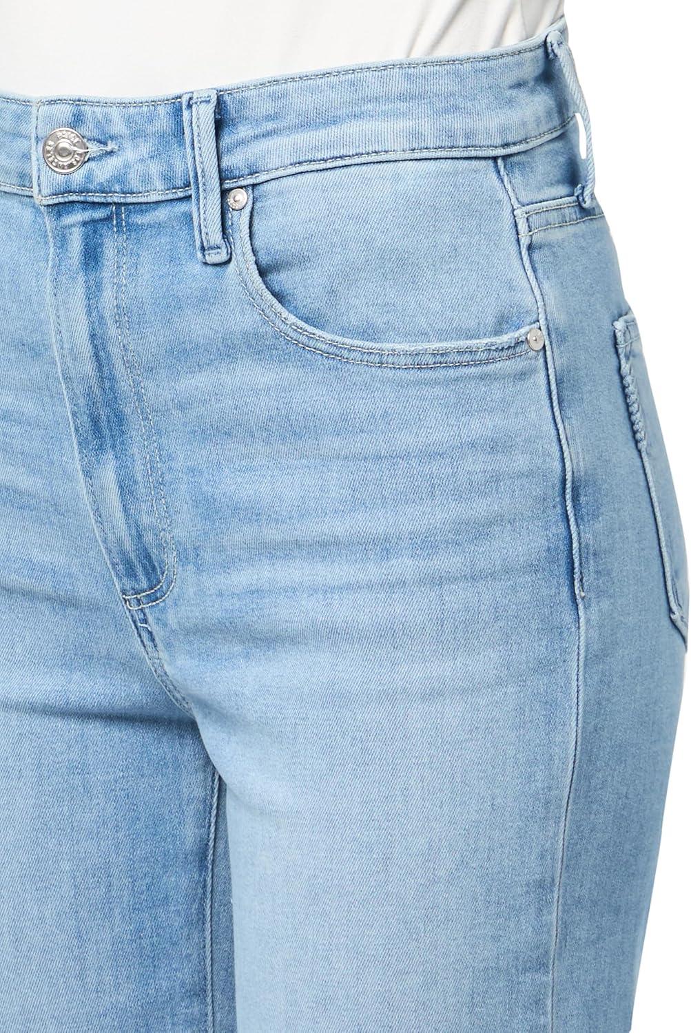 image:imagePaige Womens Marlow Skimmer Seamed Beltloops Raw HemSantorini Sky