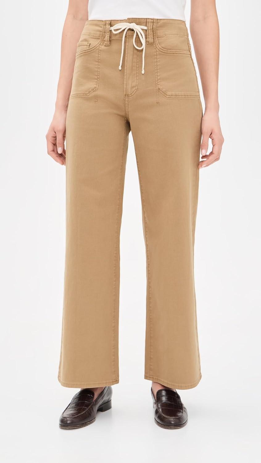 image:imagePAIGE Womens Ari Waistband Tie and Stitch Thru Utility Pockets PantsVintage Sunflower