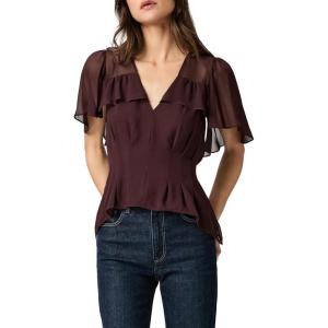 PAIGE Women’s Willa Blouse(Aubergine)