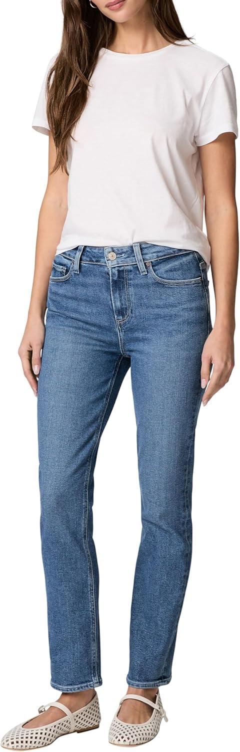 image:imagePAIGE Womens White Noise Grand Hem JeansSaint Martin