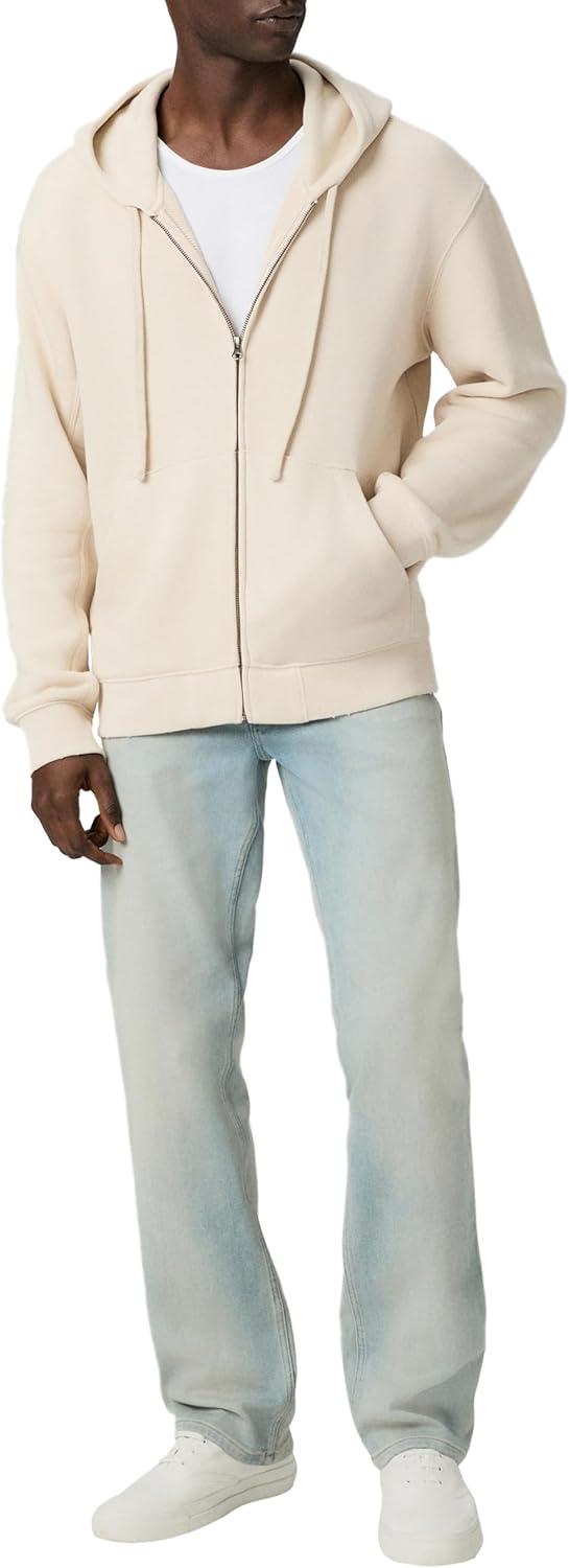 image:imagePAIGE mens Avon Full Zip HoodieWashed Vanilla Bean