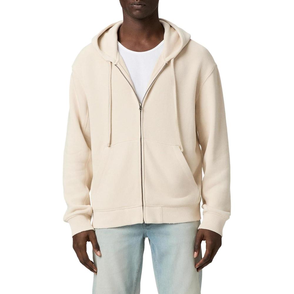 image:imagePAIGE mens Avon Full Zip HoodieWashed Vanilla Bean