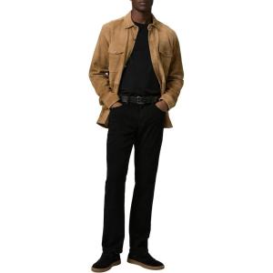 PAIGE Men’s Normandie Heritage Straight Jeans(Black Shadow)