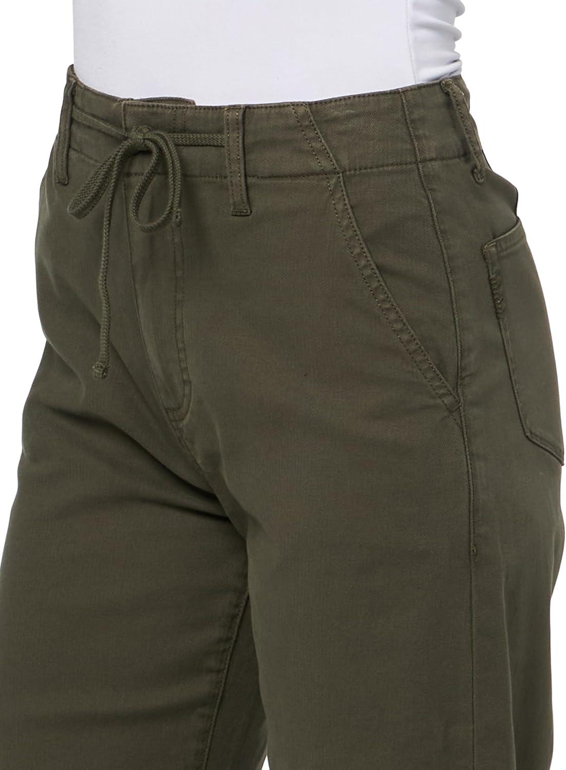 image:imagePAIGE Womens Arellia Ankle Jeans with TieVintage Forest Moss
