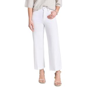 PAIGE Women’s Anessa Rock Show Distressed Jeans(Crisp White)