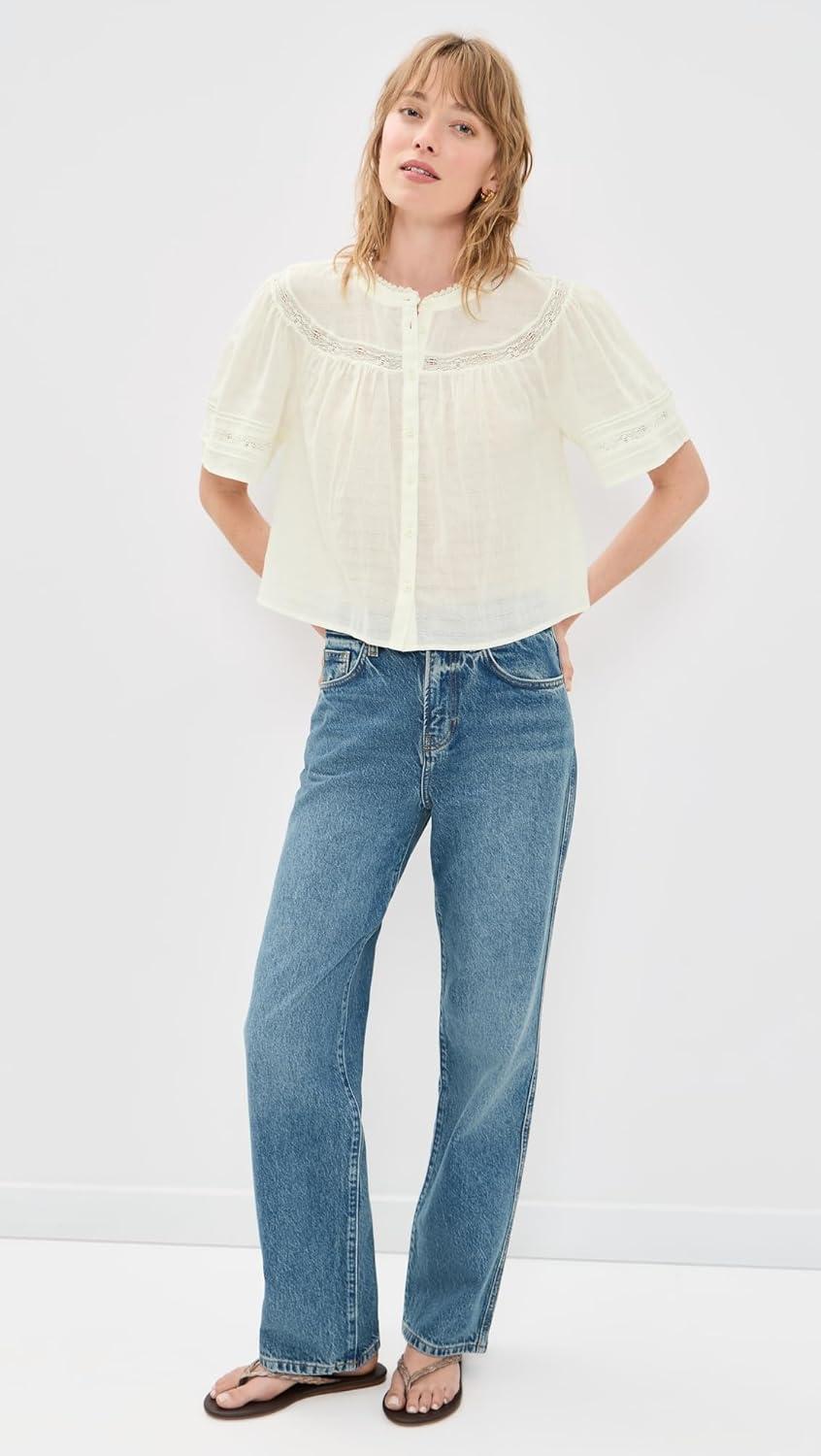 image:imagePAIGE Womens Pasadena BlouseIvory