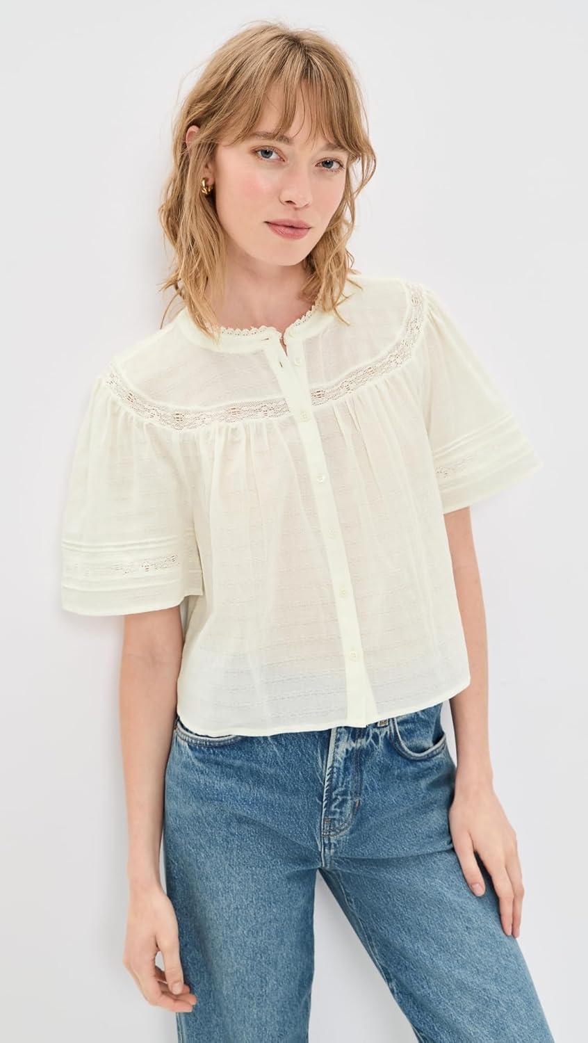 image:imagePAIGE Womens Pasadena BlouseIvory