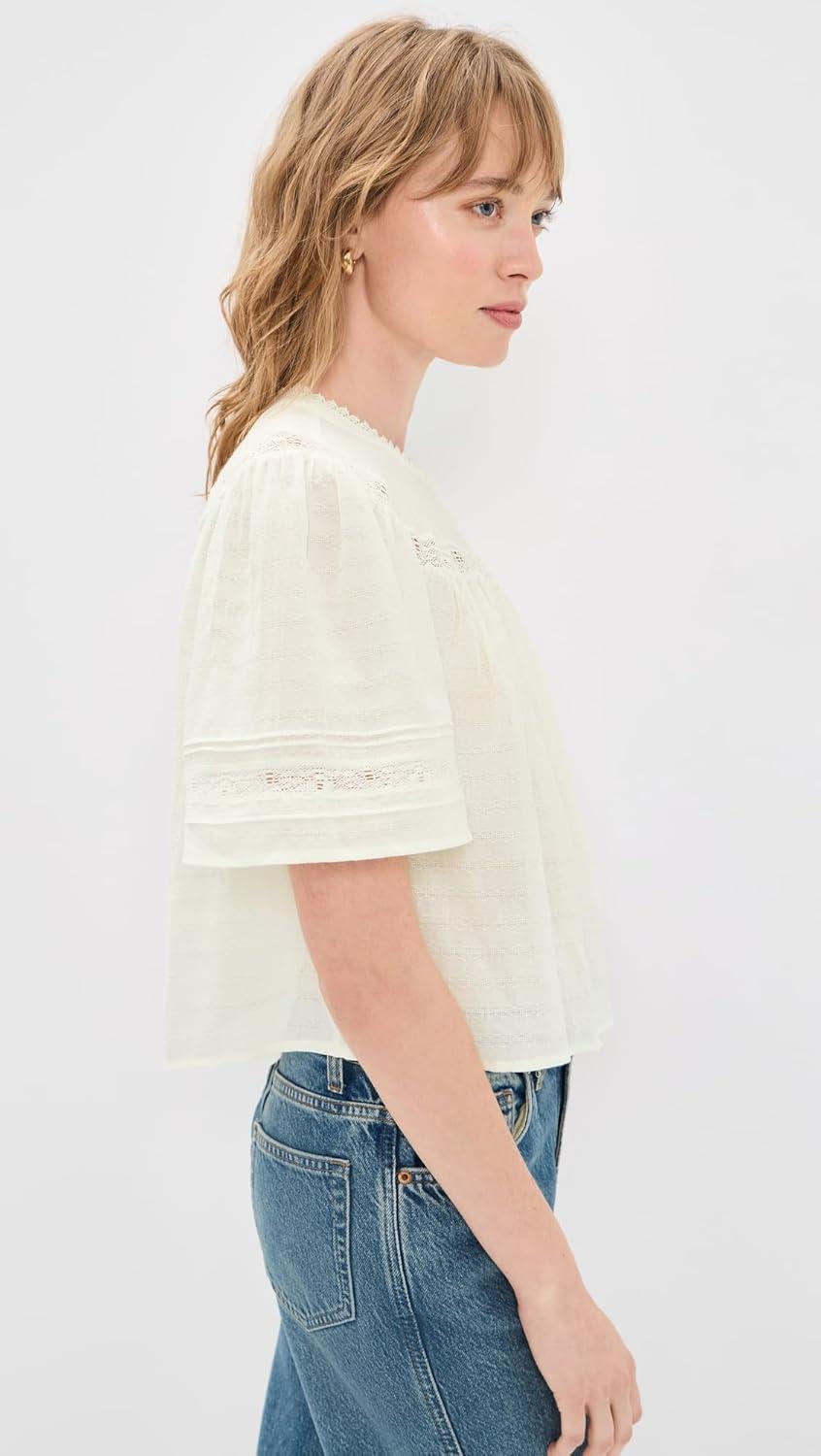 image:imagePAIGE Womens Pasadena BlouseIvory