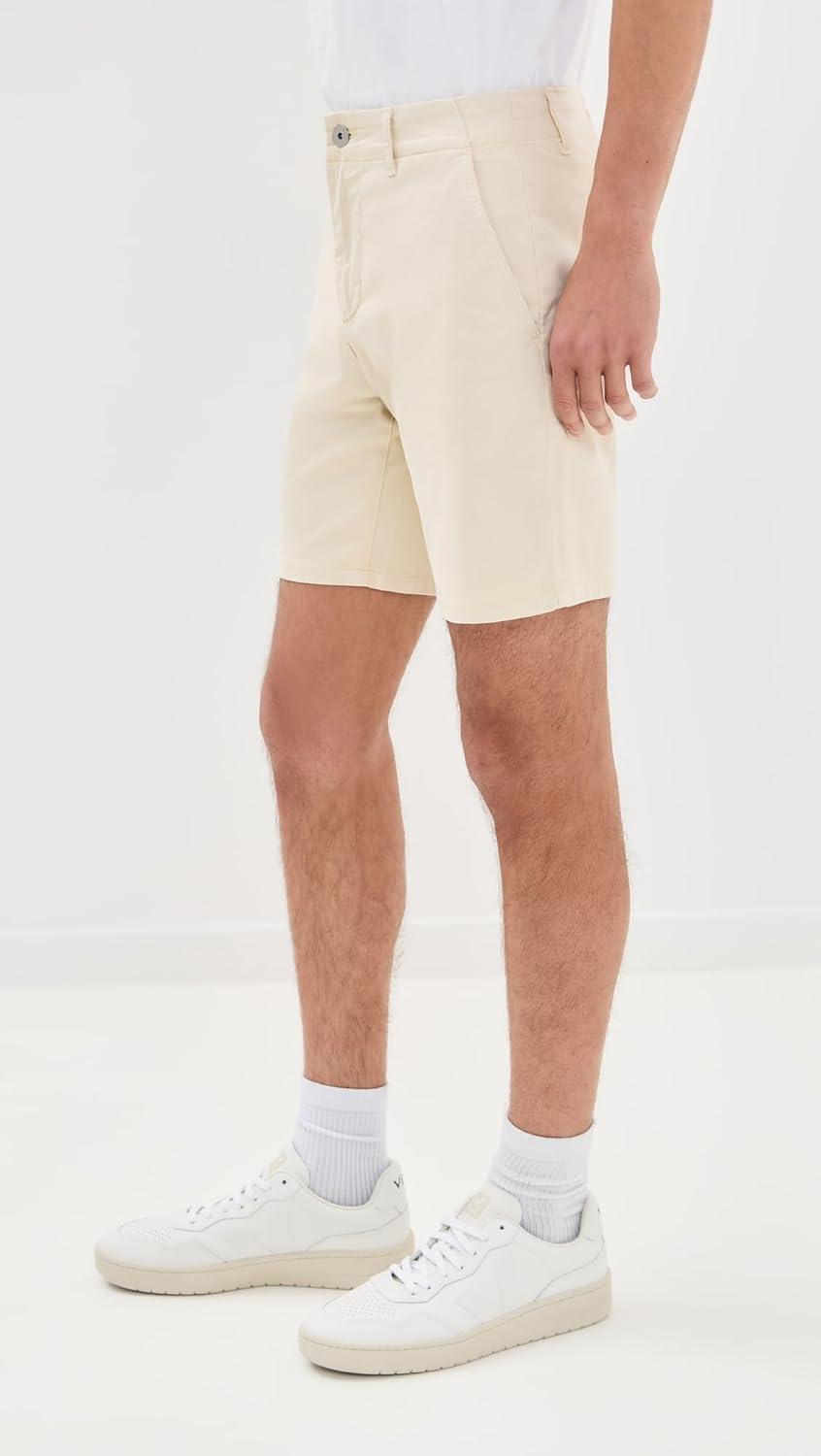 image:imagePAIGE Mens Phillips Stretch Sateen Shorts 775Cream Tusk