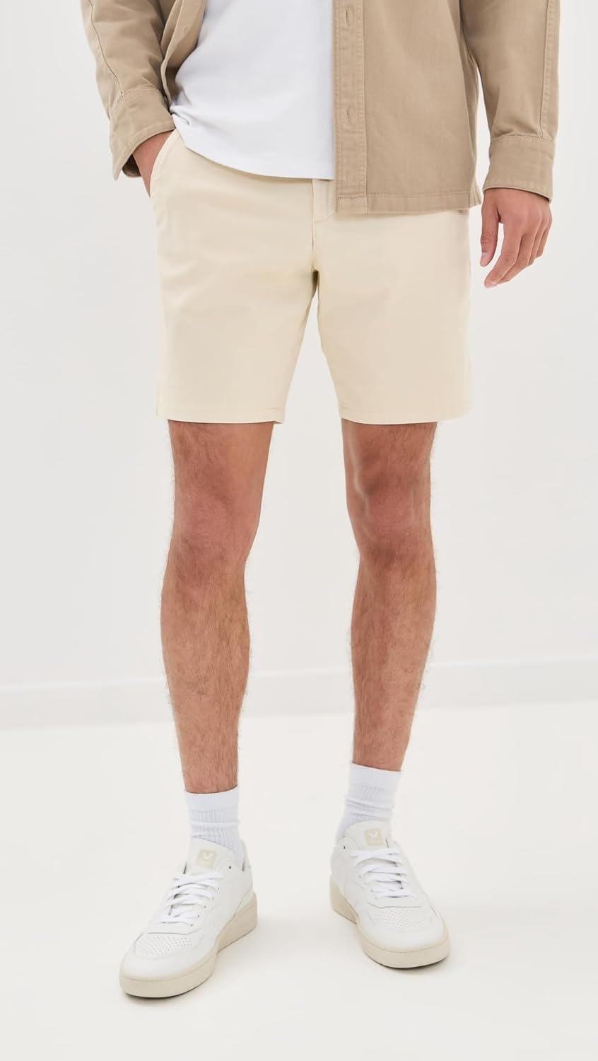 image:imagePAIGE Mens Phillips Stretch Sateen Shorts 775Cream Tusk