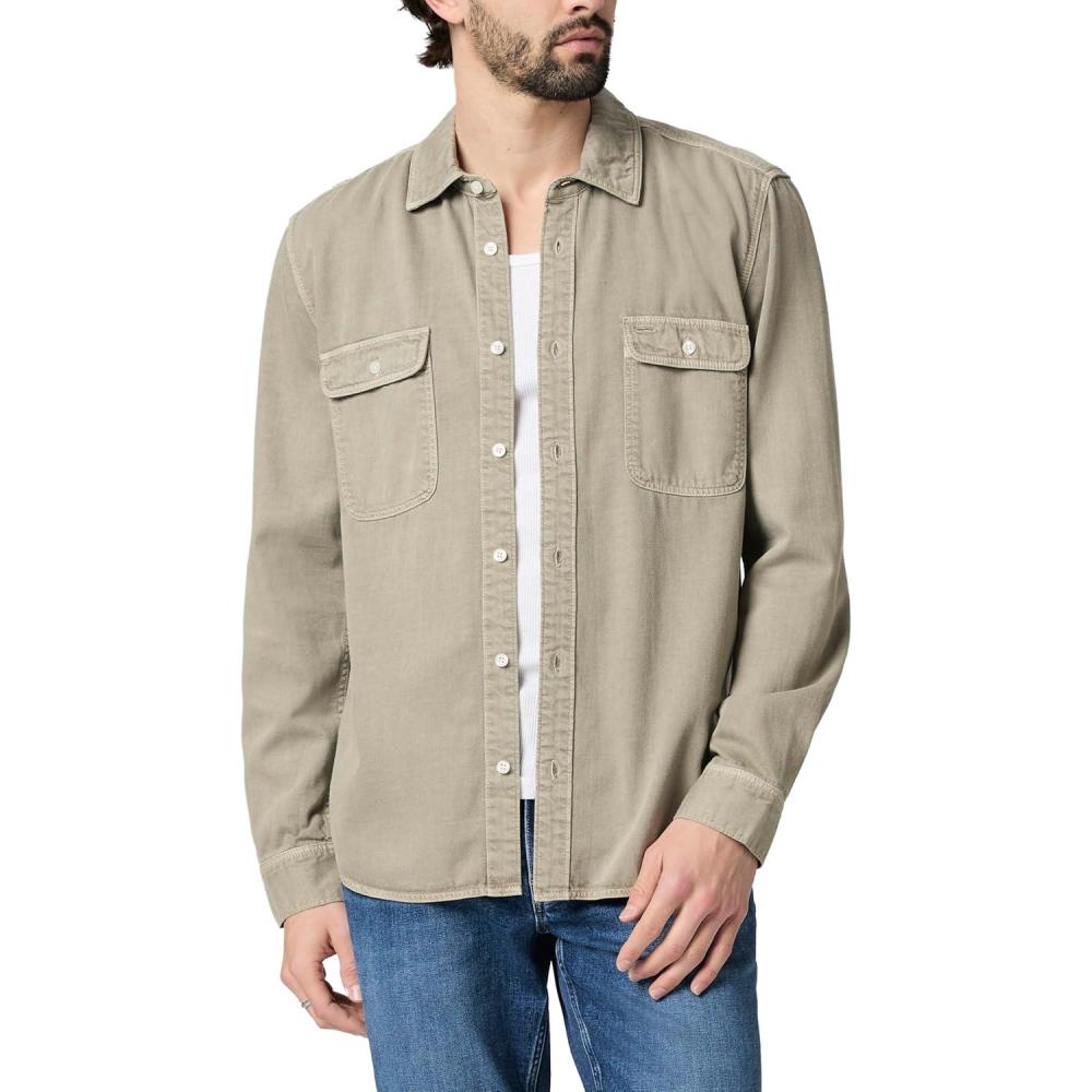 image:imagePAIGE Mens Martin ShirtVintage Dried Lemongrass