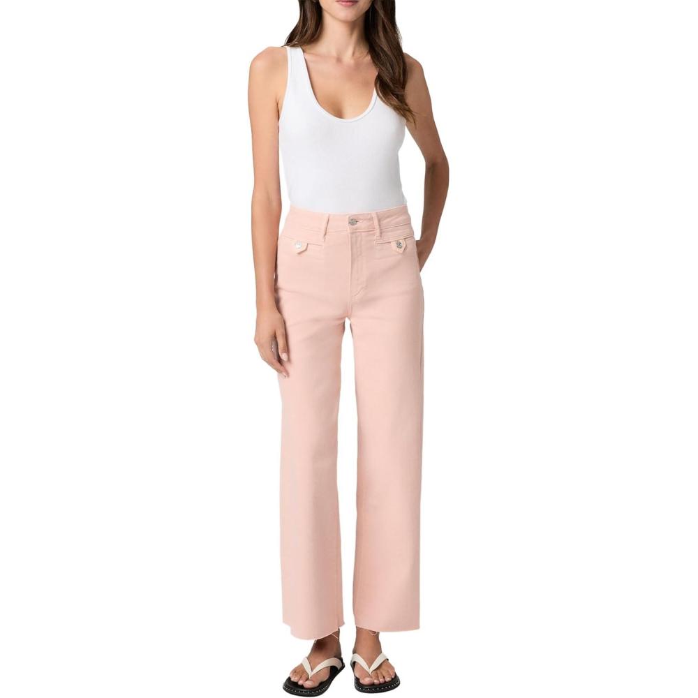 image:imagePaige Womens Anessa 31in Welt Stitch Thru Pkts Raw HemVintage Sunset Peach