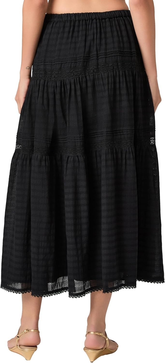 image:imagePAIGE Womens Andres Skirt Light PeachBlack