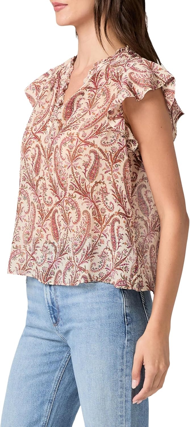 image:imagePaige Womens Cornelia TopAntique White Multi