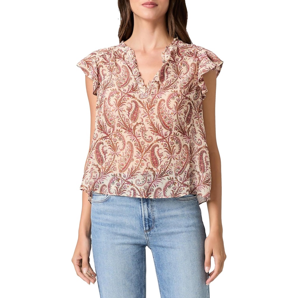 image:imagePaige Womens Cornelia TopAntique White Multi